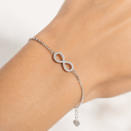 Sterling Silver Infinity Symbol Bracelet