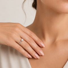 Classic White Gold Diamond Engagement Ring