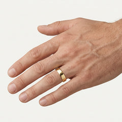 Anillo de boda clásico en oro amarillo
