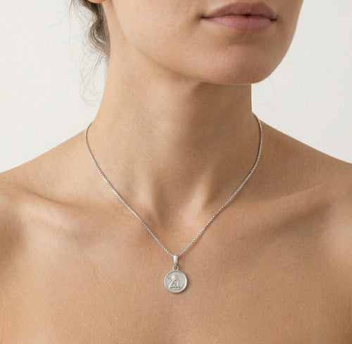 Colgante de ángel de plata