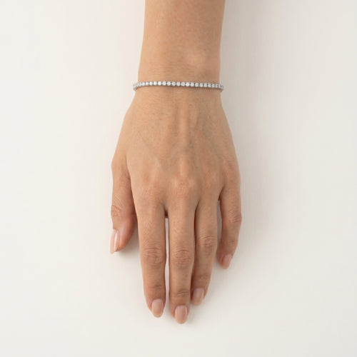 Pulsera tenis delicada con circonita