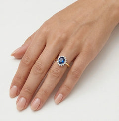 Royal Saphir Gelbgold Ring