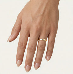 Anillo de boda clásico pequeño de oro