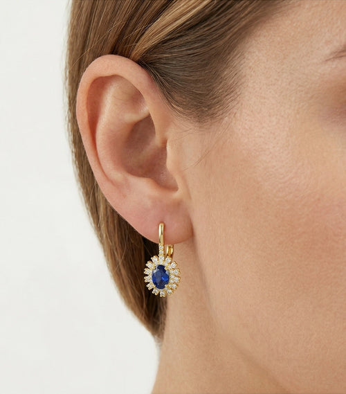 Safírové náušnice