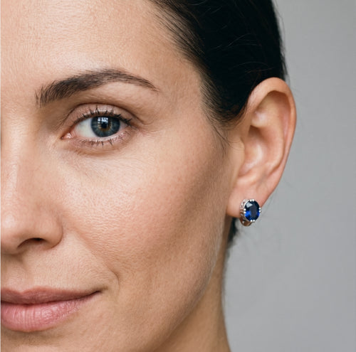 Vintage sapphire earrings
