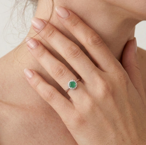 Runder Jade-Ring