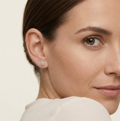 Boucles d'oreilles bouton