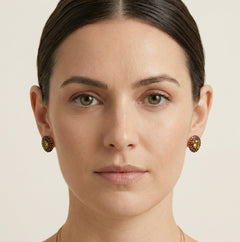 Ethereal symphony handcrafted gem ensemble earrings