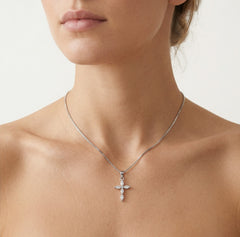 Markýzový kříž s kubickými zirkony