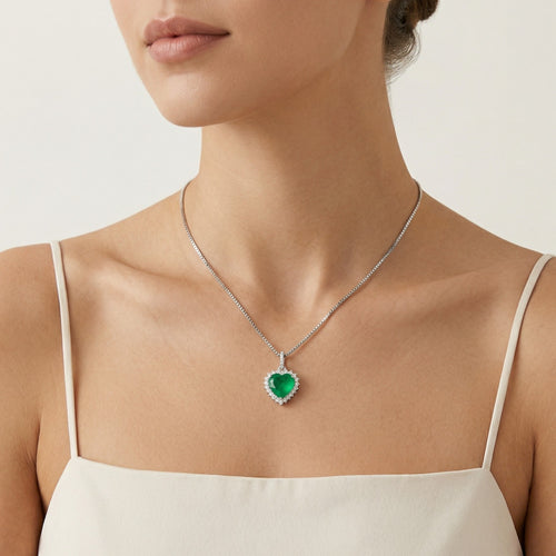 Royal green heart
