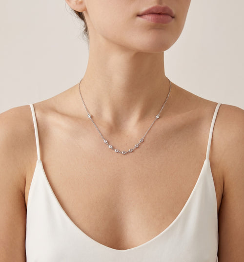 Collar llamativo de circonita cúbica