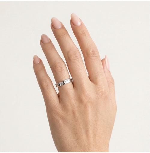 Anillos de boda especiales de oro blanco