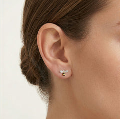 Stříbrné náušnice ve tvaru včelky