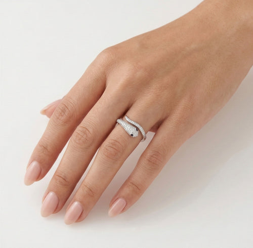 Anillo ajustable de serpiente