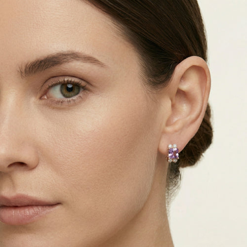 Royal amethyst earrings