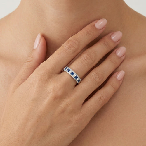 Sapphire sparkle delight ring