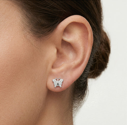 Pendientes vintage de mariposa