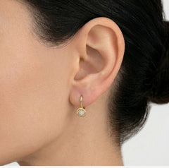 Spiral gold earrings
