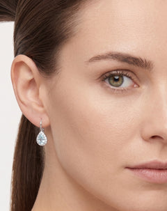 Royal Topas- und Zirkonia-Hängerohrringe für Damen