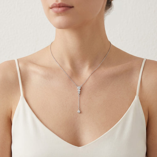 Dazzling drop necklace