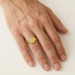 Coin gold ring