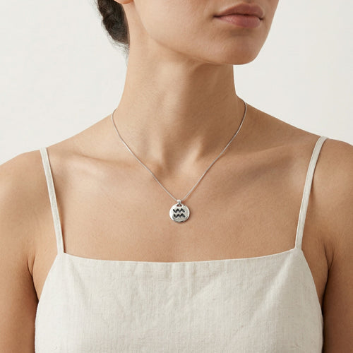 Colgante de Acuario de plata