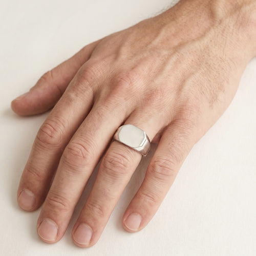 Sterling silver timeless men ring
