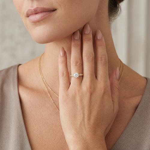 Yellow Gold Diamond Engagement Ring