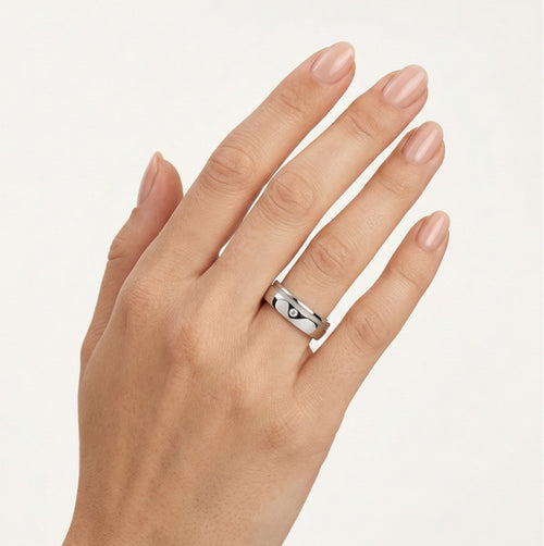 Elegantní snubní prsteny z bílého zlata