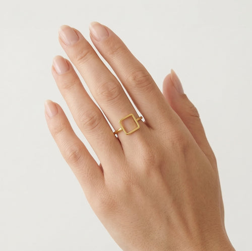 Rahmen-Quadrat-Goldring