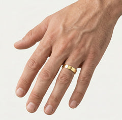 Tenký snubní prsten ze žlutého zlata 3 mm široký