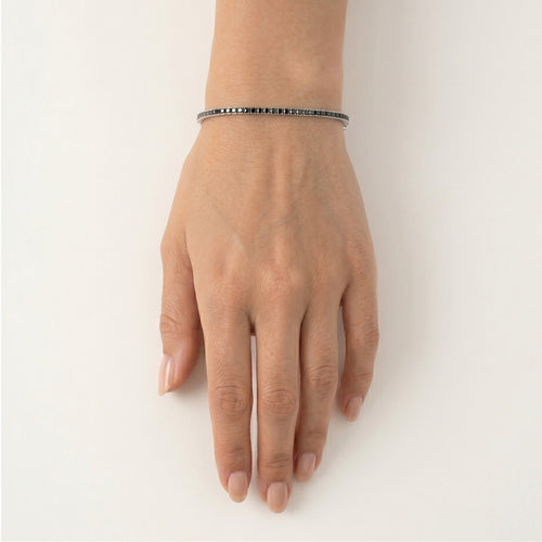 Elegantes Onyx-Tennisarmband