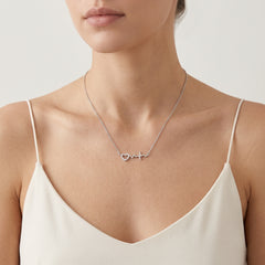Collar plata corazón EKG