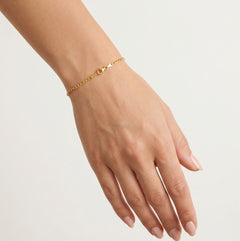 Delicado brazalete de cadena de ancla