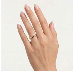 Anillo de boda clásico en oro amarillo