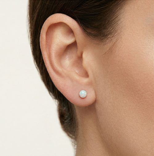 Náušnice opálové kuličky 