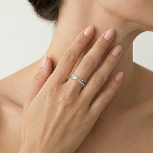 X-Design Silber Zirkonia Ring