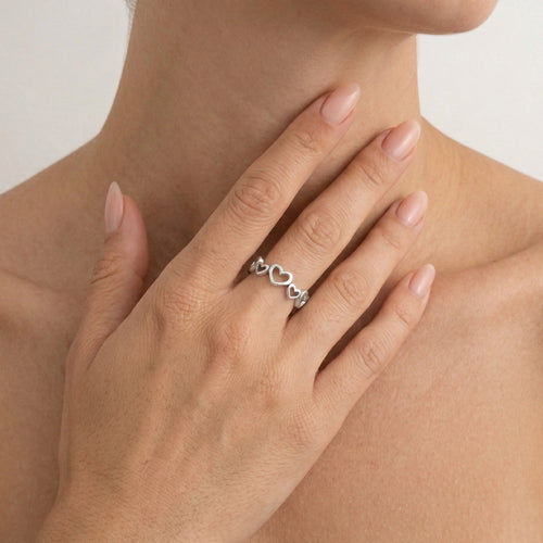 Unendlichkeit-Herzring