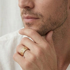 Nový designový zlatý prsten