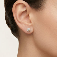 Square diamond studs