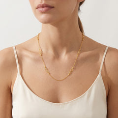 Collar de oro infinito