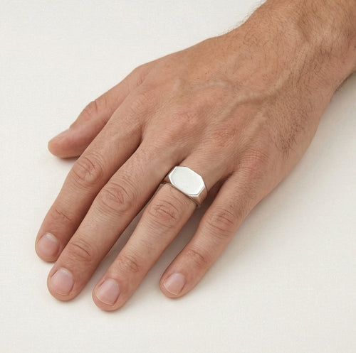 Sterling silver heritage men ring