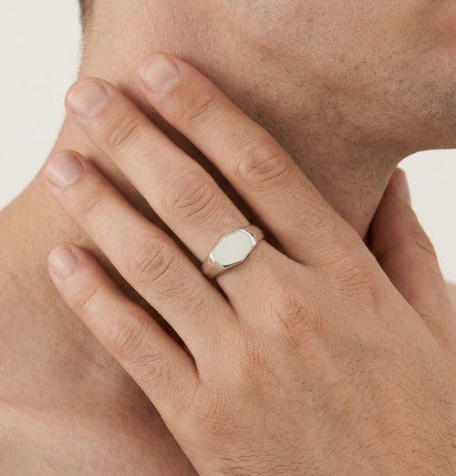 Refined silver classic band