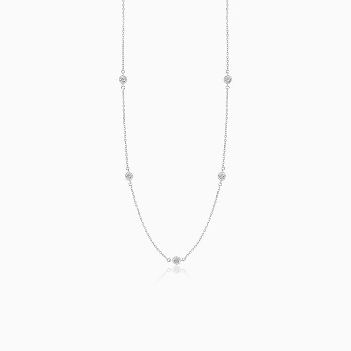 Náhrdelník s pěti diamanty