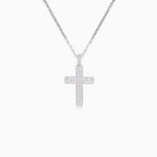 Cross with two rows of diamonds