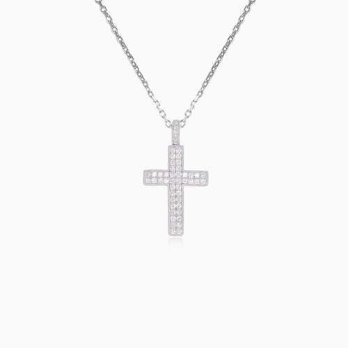 Cross with two rows of diamonds