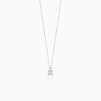 Delicate single diamond necklace