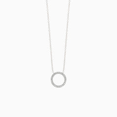 Collar circular con diamantes