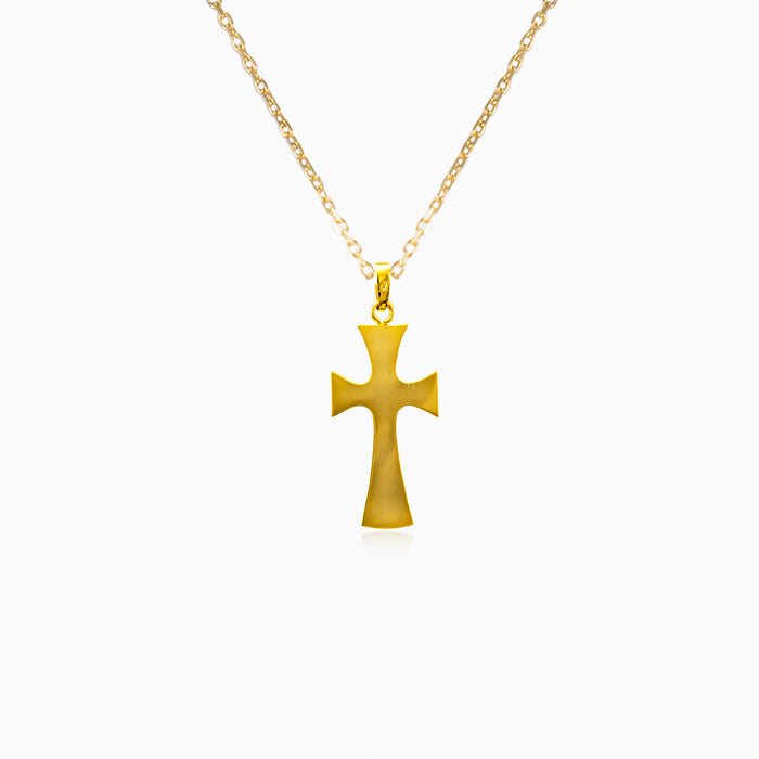Smooth golden cross