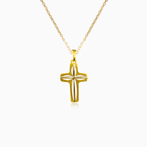 Dvojitý zlatý kříž